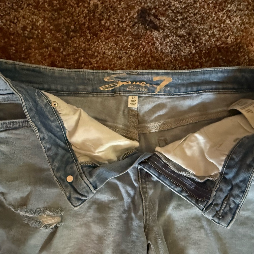 Seven7 Light Blue Denim Shorts